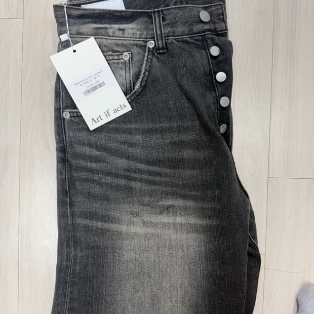 아트이프액츠 regular 5p denim used black