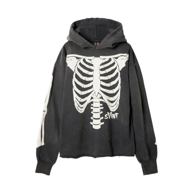 세인트 마이클 x 브이론 본 후드 블랙 - 22FW