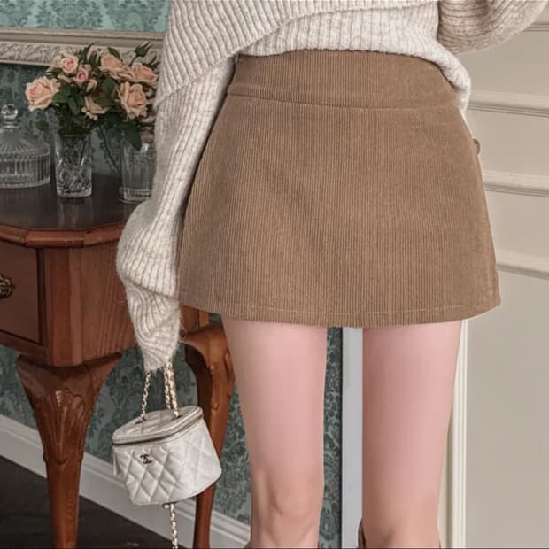 코듀로이 스커트