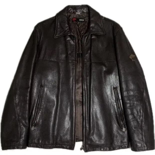 베르사체 가죽 자켓