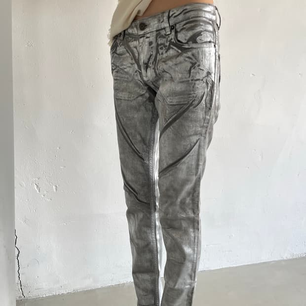 coated jeans
