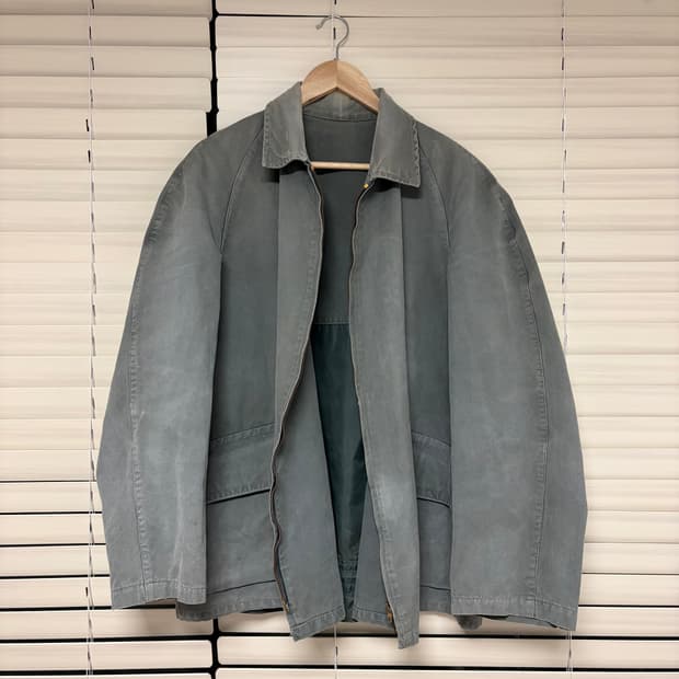 50s 유로 빈티지 프렌치 선 페이드 헌팅 워크 자켓 아카이브 L