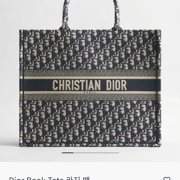 [새상품] 디올 오블리크 북 토트 백 라지