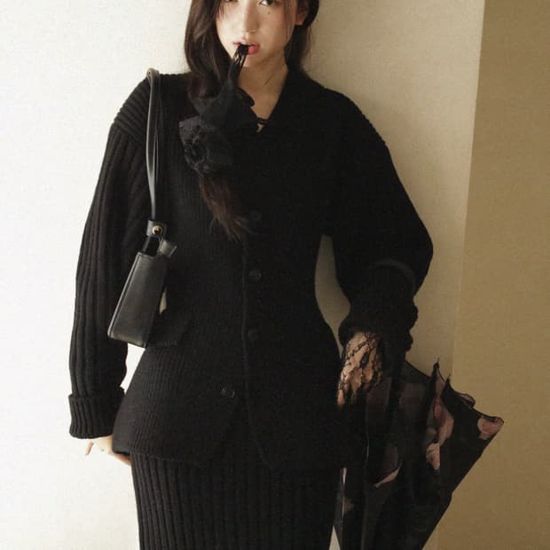 한땀한땀 백소 세트 (저고리+롱치마)