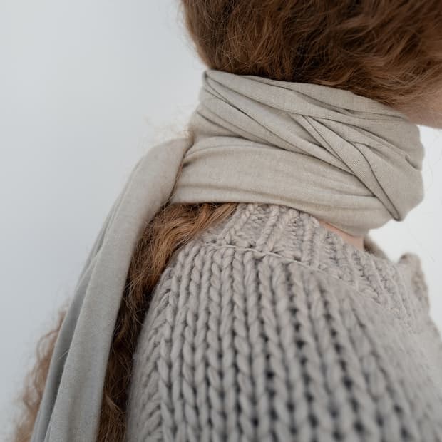 LFM Cozy Round Cardigan + Nue Wool Scarf