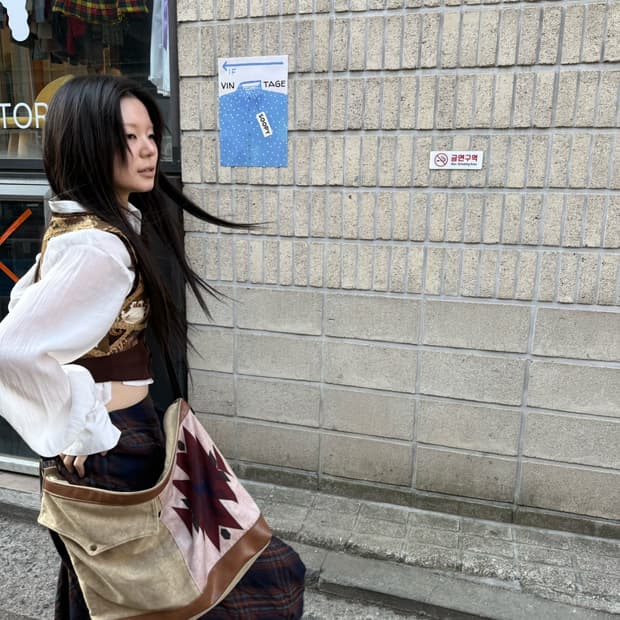 보헤미안 히피 무드 치마요 크로스백