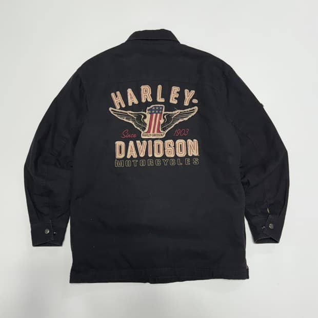 할리데이비슨 누빔 셔츠 자켓 