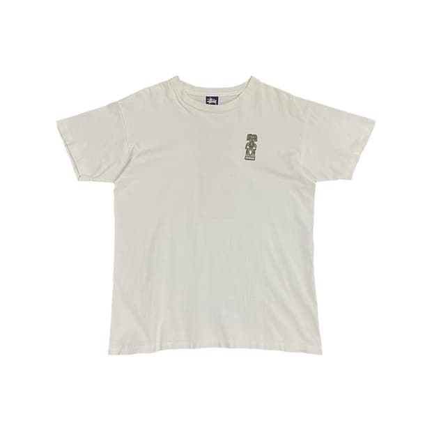 Stussy 조각상 프린팅 디테일 반팔 티셔츠