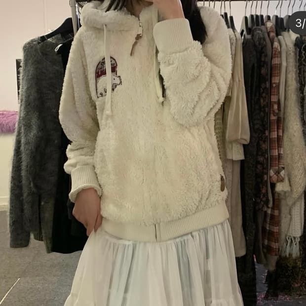 Jeep 지프 양털 후리스 집업 자켓