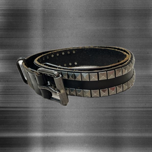 빈티지 스터드 가죽 벨트 vintage punk rockchic