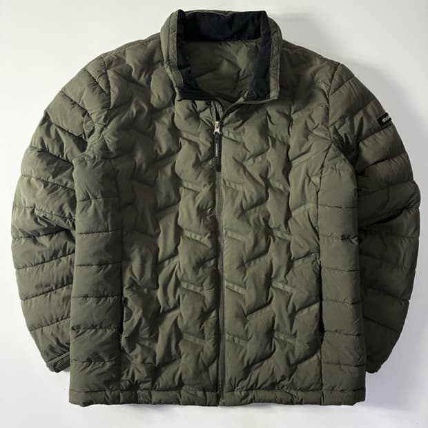 Montbell  몽벨 튜브 카키 누빔 패딩 자켓  