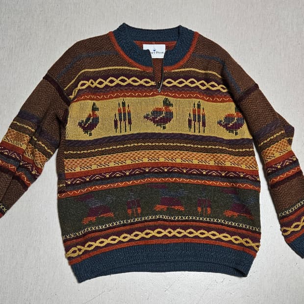 스노위피크 뉴질랜드 반집업 니트/snowypeak