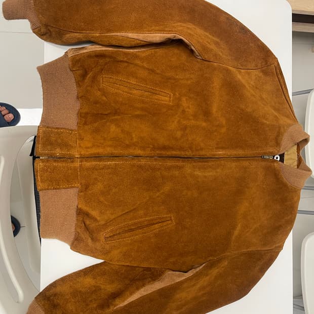 쇼트 schott 327 스웨이드 봄버 가죽자켓 40(100-110)