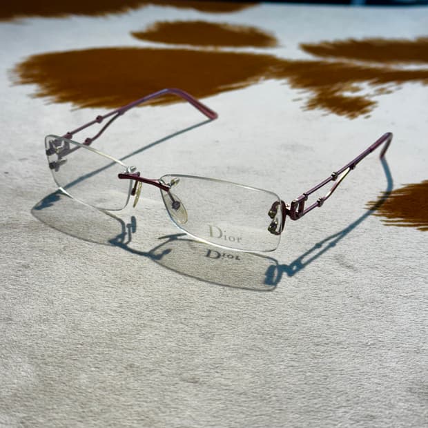 Dior 디올 무테 안경 크리스탈 (OS) 긱시크 y2k