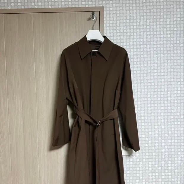 mngu 발마칸 코트 브라운 S