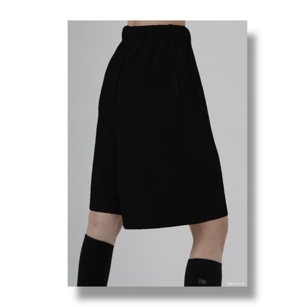 새상품]Treemingbird) Sweat Half Pants[Black