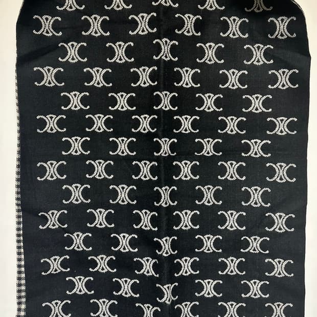 셀린느 트리오페 블랙 캐시미어숄&머플러 남여공용