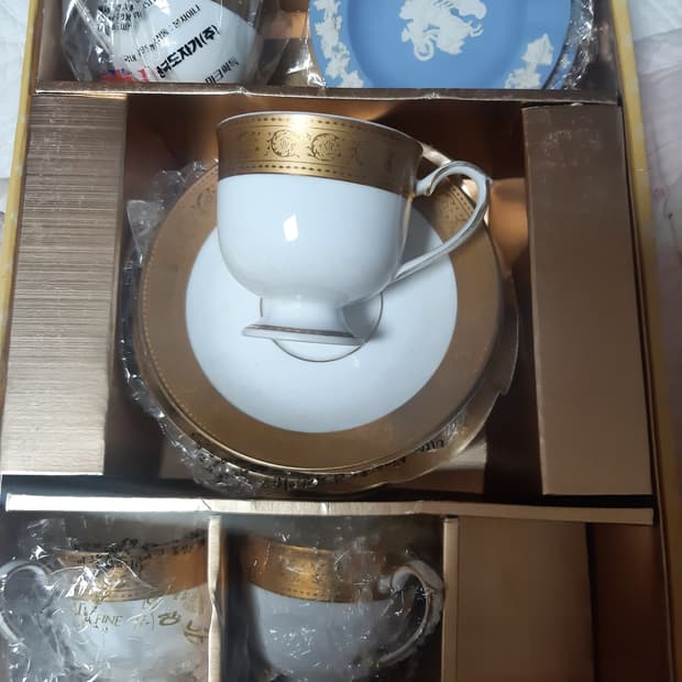 행남자기 골드 레트로 커피잔 세트