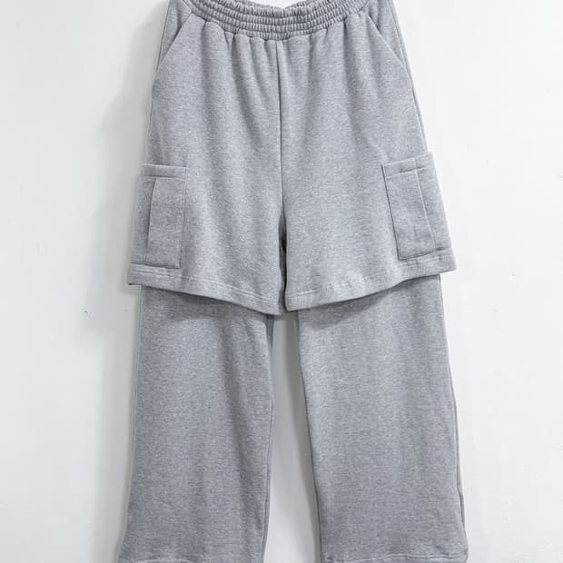 레이어드 스트럭처 스웻팬츠