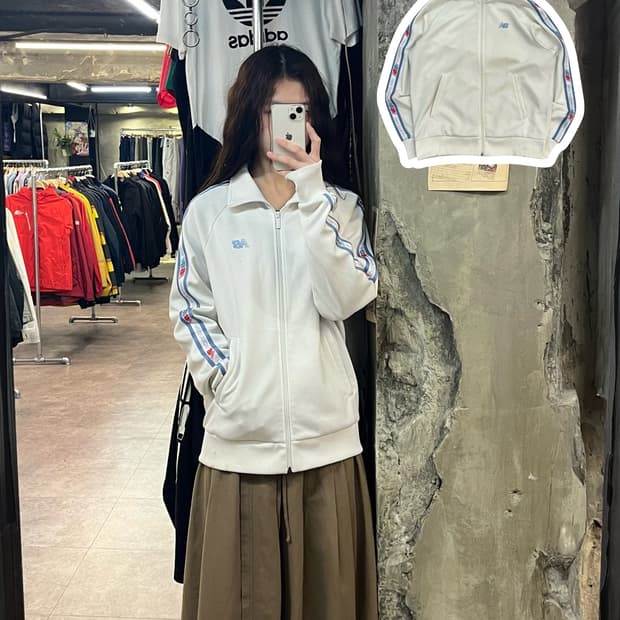 뉴발란스 져지 화이트 M #csz2088