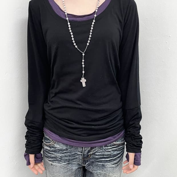 펑크 레이어드 셔링 워머 슬리브