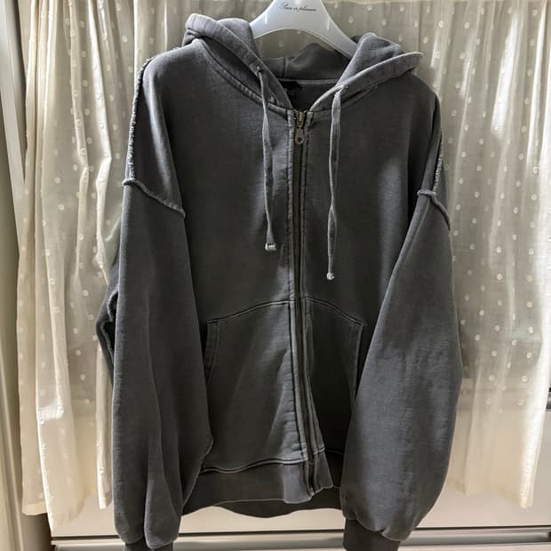 더블유브이프로젝트 피그먼트 후드집업