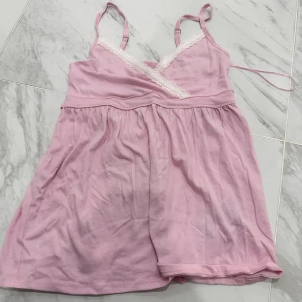 홀리스터 핑크 레이스 탑