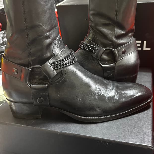 16f/w 에디슬리먼 생로랑 와이어링 부츠 박스포함 40.5