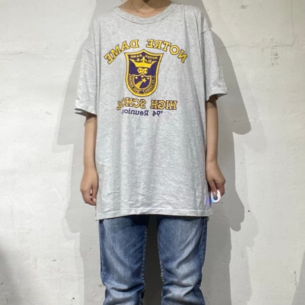 90s Made In USA 러셀 애슬레틱 스쿨 그래픽 티셔츠 XL