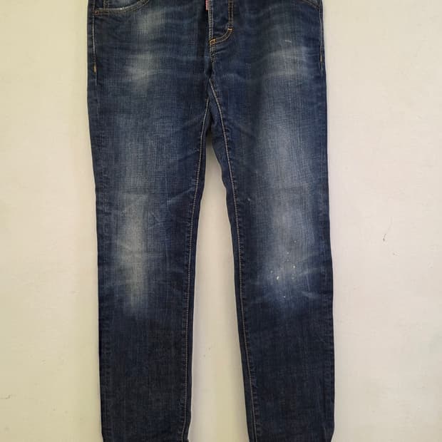 디스퀘어드 워싱 데님 청바지