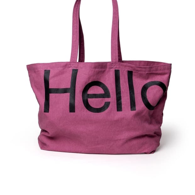 hellodude 헬로듀드 빅 토트 백 그레이프