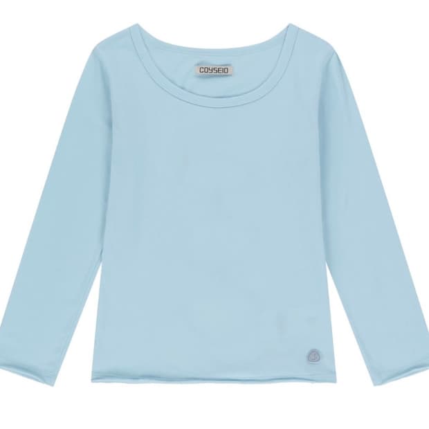 코이세이오 백서클 카프리 티셔츠 스카이블루