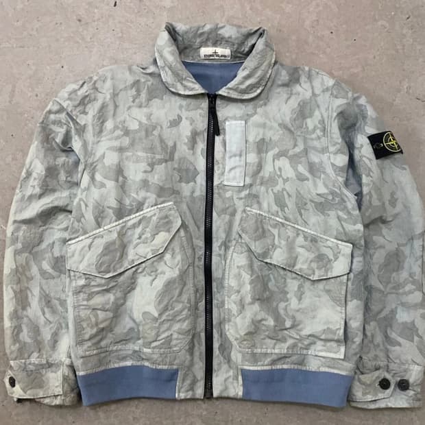 한정판 스톤아일랜드 빅룸 카모 tc 자켓