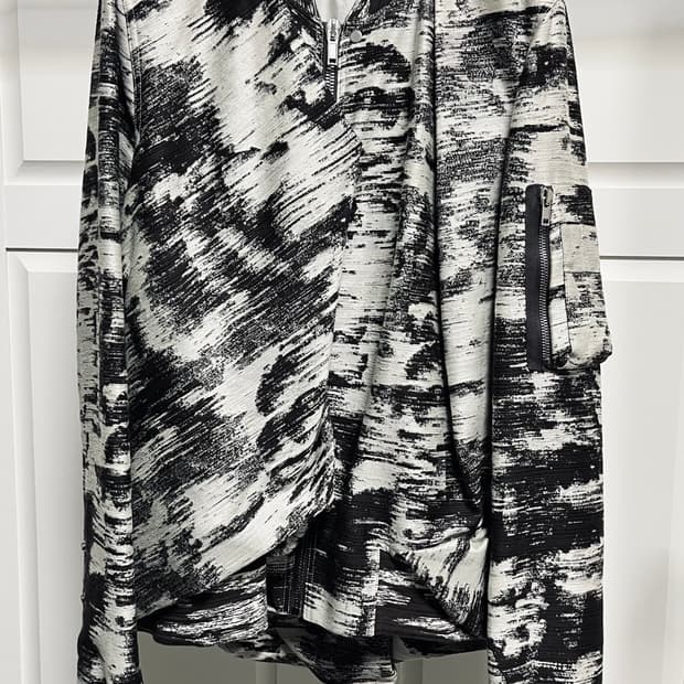 릭오웬스 / 자수 플라이트 봄버 자켓 / 46