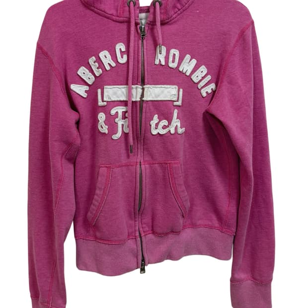 Y2K 아베크롬비 핑크 후드 집업