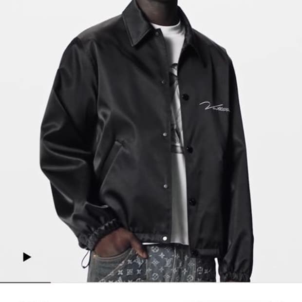 루이비통 버드 프린팅 코치 자켓