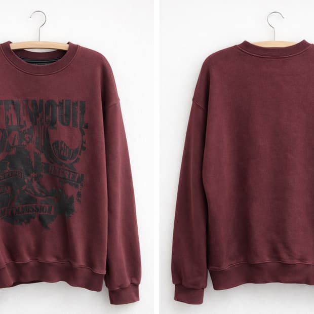 유토피아 스웨트셔츠 - 버건디 슈퍼서브