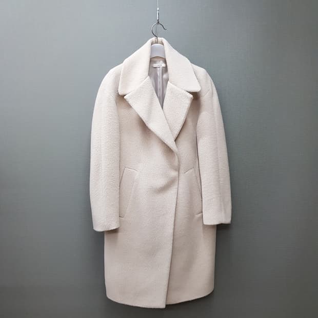 한섬 시스템  베이비 라마 울 롱코트 82-94-160 사이즈