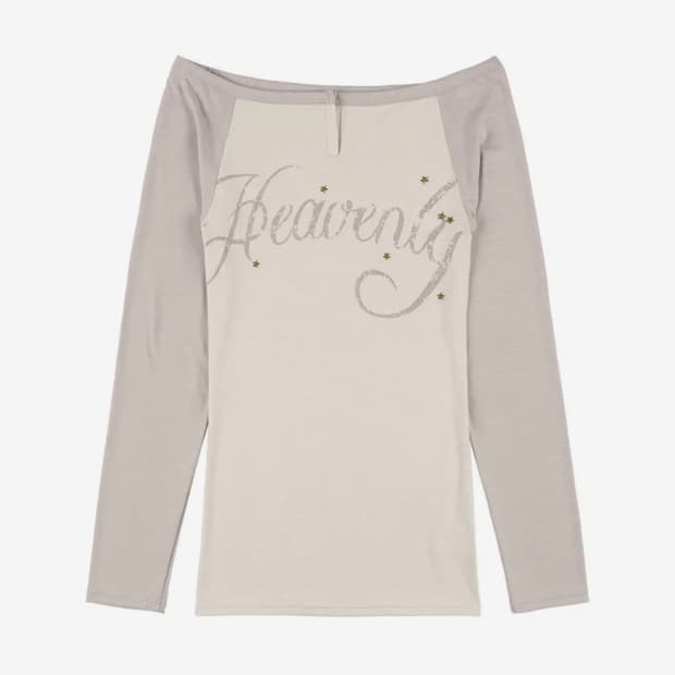 헤븐리 오프숄더 롱슬리브 (BEIGE) F25QB084