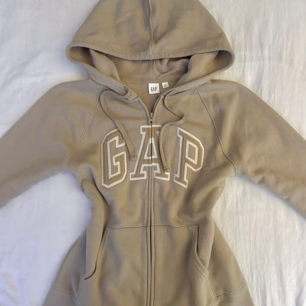 커피우유 갭 베이지 후드집업 M