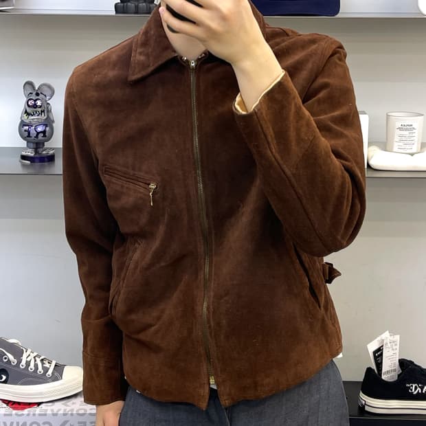 슈퍼러버즈 90s 스웨이드 레더 웨스턴 자켓