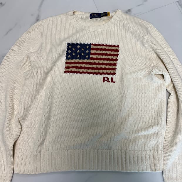 폴로 성조기 니트 XXL(105 사이즈감)
