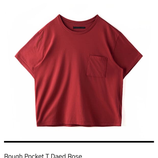 Rough Pocket T Daed Rose 1사이즈