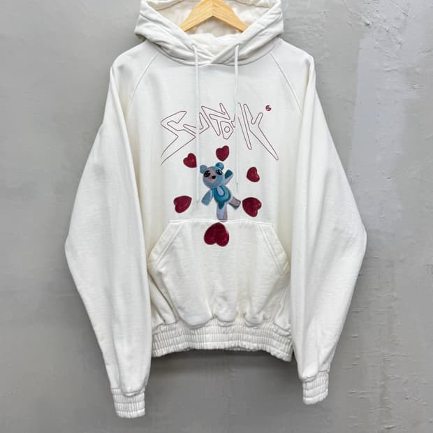 Sunday Off Club 3D 베어 아트워크 스웻 후디