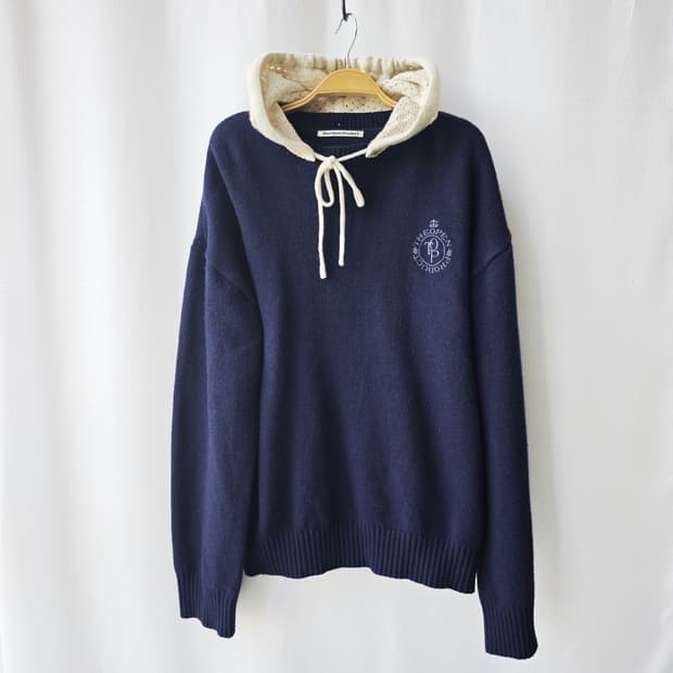 더오픈프로덕트 탈부착 가능 후디 스웨터 네이비 OS