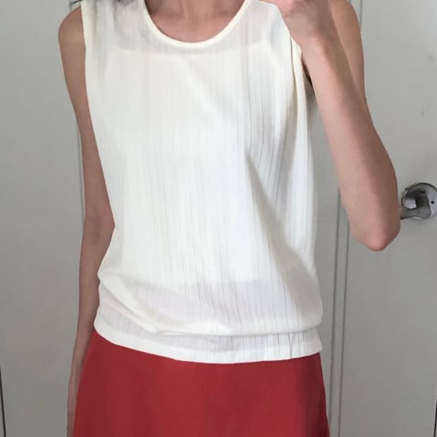 일본빈티지 아이보리 슬리브리스