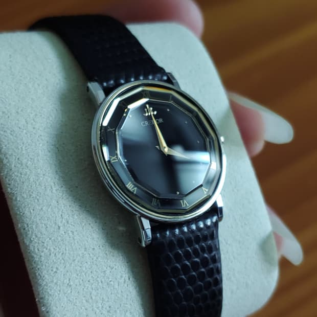 Credor 2F70-0300 다이얼 컷 글래스 빈티지 시계