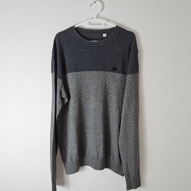 라코스테 니트 챠콜 티셔츠 남성 L 100