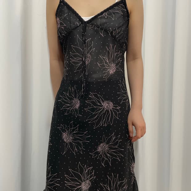flower&dot slip
