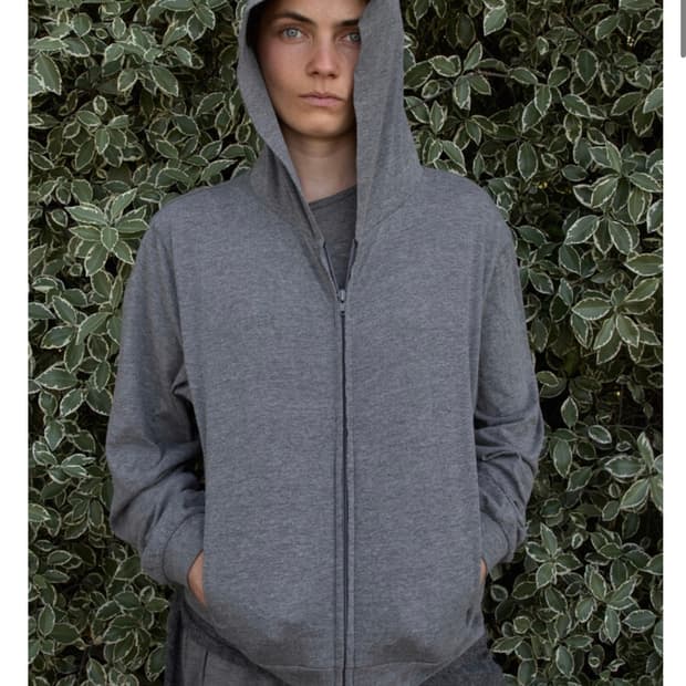 머듈 라운지 후드집업 그레이 2사이즈 